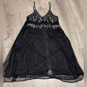 VTG Beaded Tulle Dress
